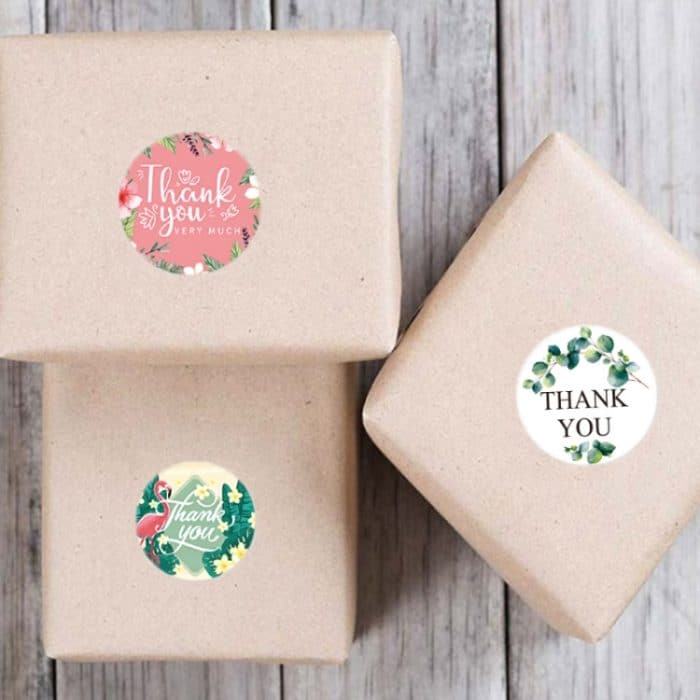 10 Stück Danke Blumen-Siegelaufkleber Umschlagaufkleber Dekoration, A-322, A-323 – Bild 4