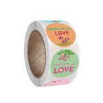 10 Stück runde Kraftpapier-Dankeschön-Aufkleber, Party-Geschenkanhänger, A-160, A-161, A-162, A-163 – Bild 5