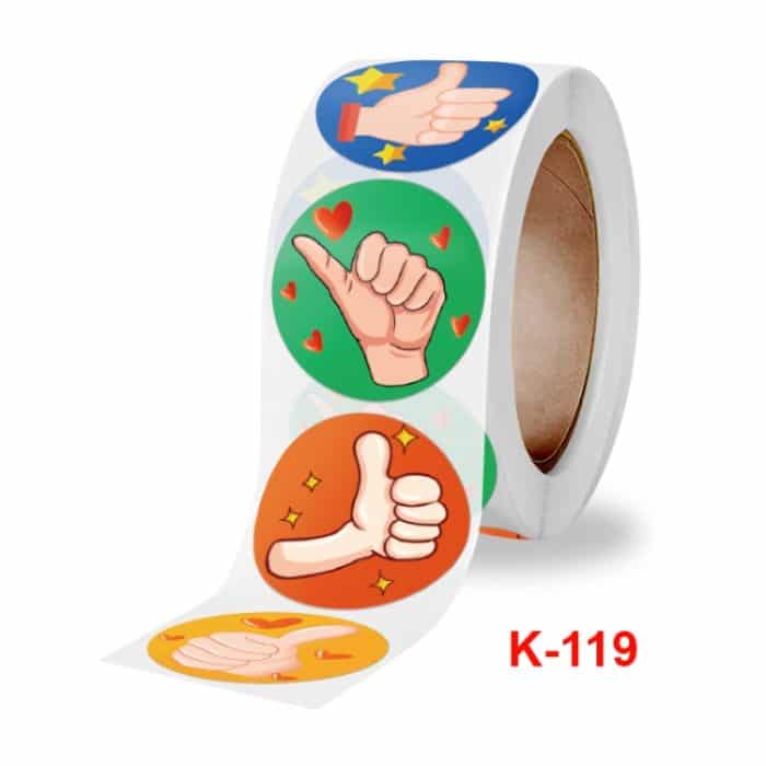 10 Stück Cartoon-Daumen hoch-Lehrer-Ermutigungsetikett, 2.5cm / 1 inch – Bild 3