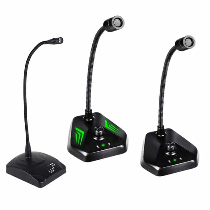 MI520 Desktop-Computer-Schwanenhals-Kondensatormikrofon, 6.35mm Interface, USB Version without RGB Breathing Lamp, USB Version with RGB Breathing Lamp – Bild 2