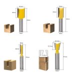 12 Teile/satz Holzbearbeitung Graviermaschine Trimmer Schneidwerkzeug, 8 Handle With Wooden Box, 8 Handles Without Wooden Box – Bild 5