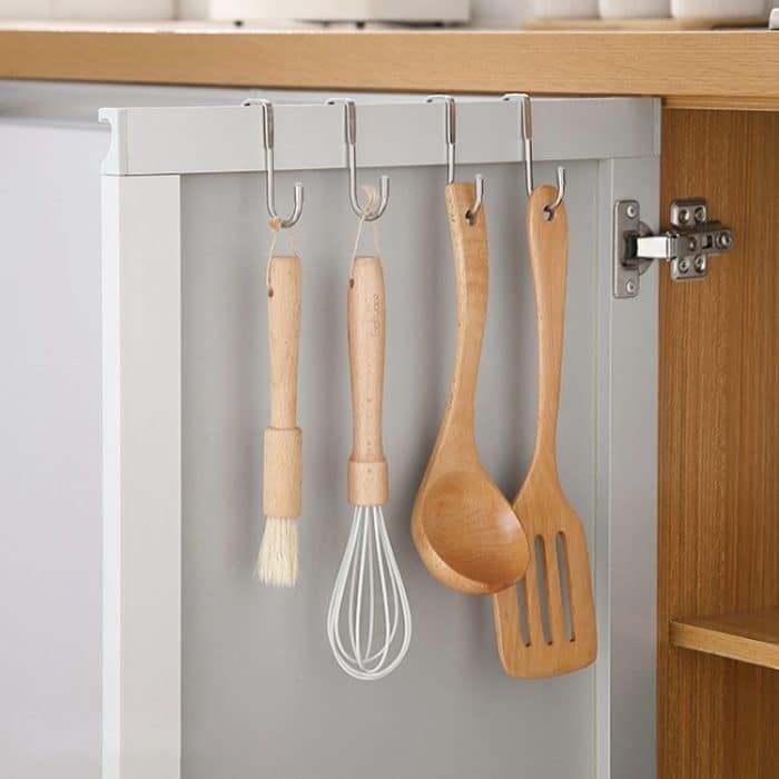 5 Stück S-förmige Doppelhaken aus Edelstahl für Garderobe und Schubladentür hinten, S-Shaped Double Hook – Bild 4