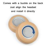 1 Paar Schwamm-Ohrenschützer aus echtem Leder für BO BeoPlay H7 / H9 / H9i 3rd – Bild 4