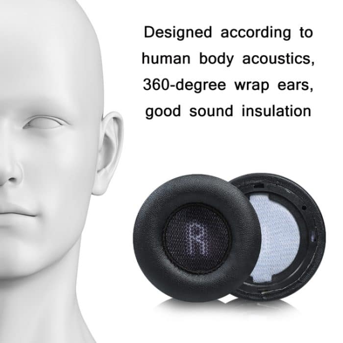 1 Paar Protein-Haut-Schwamm-Kopfhörer-Abdeckung für JBL E45BT/E35/E45 – Bild 2