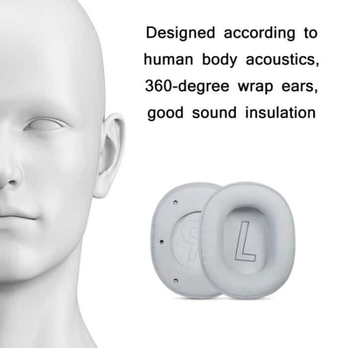 1 Paar Schwamm-Headset-Abdeckung für Edifier Hecate G2, Full Black, Black-Protein Skin, Gray-Protein Skin, Pink-Protein Skin, Black-Mesh, Gray-Mesh – Bild 5