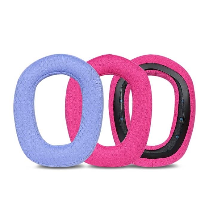 1 Paar Schwamm-Ohrenschützer-Kopfstützenpolster für Logitech G435, Rose Red Earmuffs, Blue Earmuffs, Black Headbeam, Purple Headbeam, Blue Headbeam – Bild 5