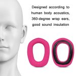 1 Paar Schwamm-Ohrenschützer-Kopfstützenpolster für Logitech G435, Rose Red Earmuffs, Blue Earmuffs, Black Headbeam, Purple Headbeam, Blue Headbeam – Bild 3