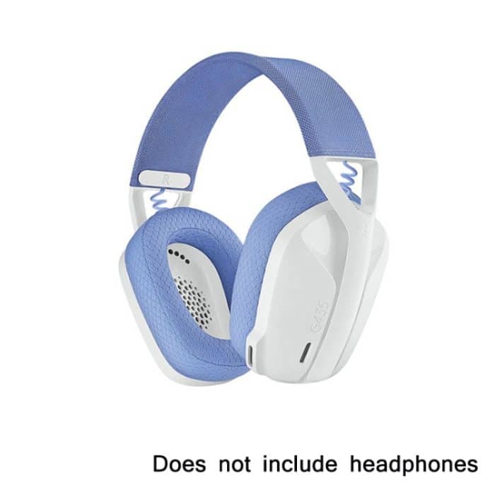 1 Paar Schwamm-Ohrenschützer-Kopfstützenpolster für Logitech G435, Rose Red Earmuffs, Blue Earmuffs, Black Headbeam, Purple Headbeam, Blue Headbeam – Bild 4