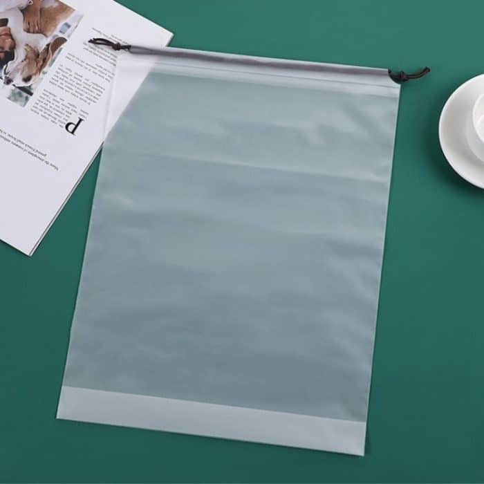 50 Stück PE-Kordelzugbeutel, wasser- und staubdicht, Aufbewahrungstasche, 20x28cm, 25x30cm, 25x35cm, 30x40cm – Bild 1