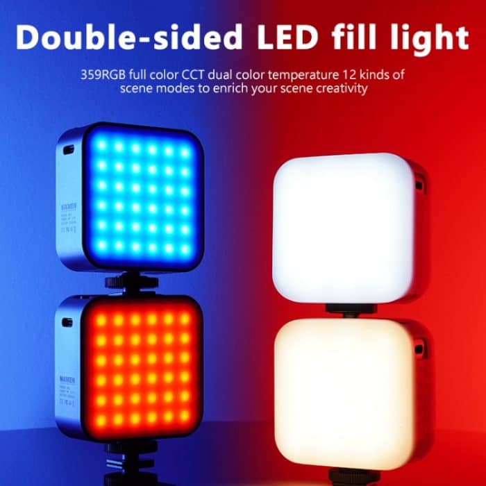 MAMEN D01 66 LEDs 2500-9000K doppelseitige RGB-LED-Fülllichter – Bild 5