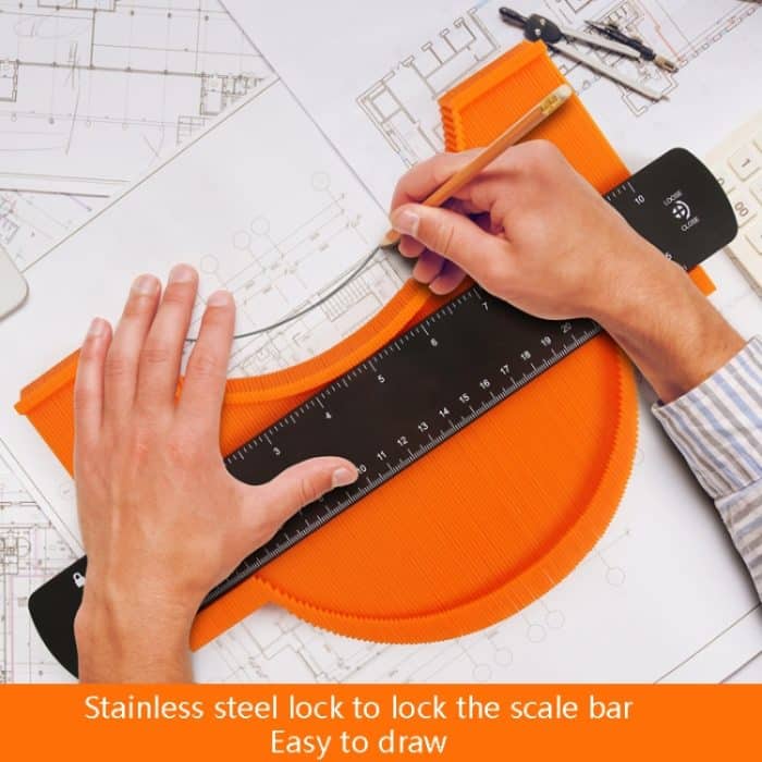 Metallprofil, normale Utensilienkontur mit Schloss, 6 inch Widened, 10 inch Widened, 6 inch+10 inch, 6 inch+10 inch+Straight Ruler+Pencil+Screwdriver, 10 inch+Straight Ruler+Pencil+Screwdriver – Bild 7