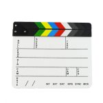 30 x 25 cm English Bunte Acryl Clapperboard TV Film Film Clapper Board – Bild 2