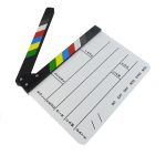 30 x 25 cm English Bunte Acryl Clapperboard TV Film Film Clapper Board – Bild 3