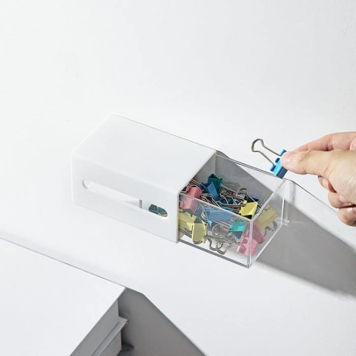 2 Stück links und rechts ziehende, wandhängende Schubladenbox, transparente Aufbewahrungsbox, Wall Hanging Drawer Box – Bild 3