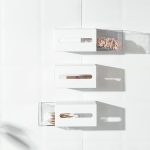 2 Stück links und rechts ziehende, wandhängende Schubladenbox, transparente Aufbewahrungsbox, Wall Hanging Drawer Box – Bild 4