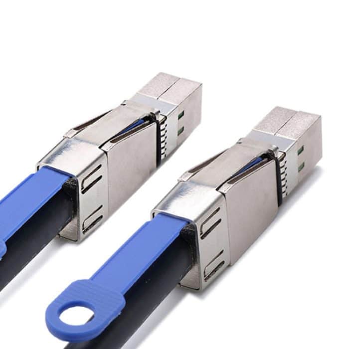 H0503 12 Gbit/s SFF-8644 bis 8644 HD Server externes Festplatten-Datenkabel, Black 1m, Black 2m, Black 3m – Bild 3