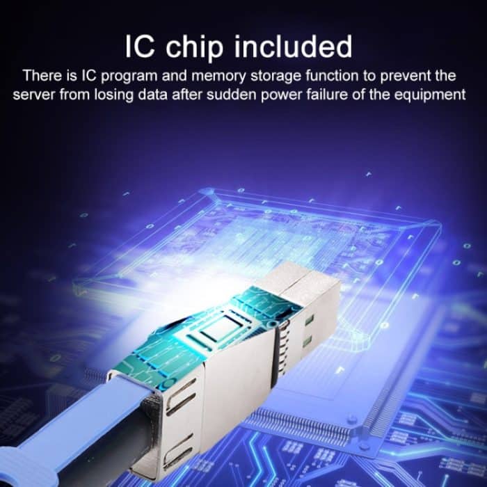 H0503 12 Gbit/s SFF-8644 bis 8644 HD Server externes Festplatten-Datenkabel, Black 1m, Black 2m, Black 3m – Bild 4