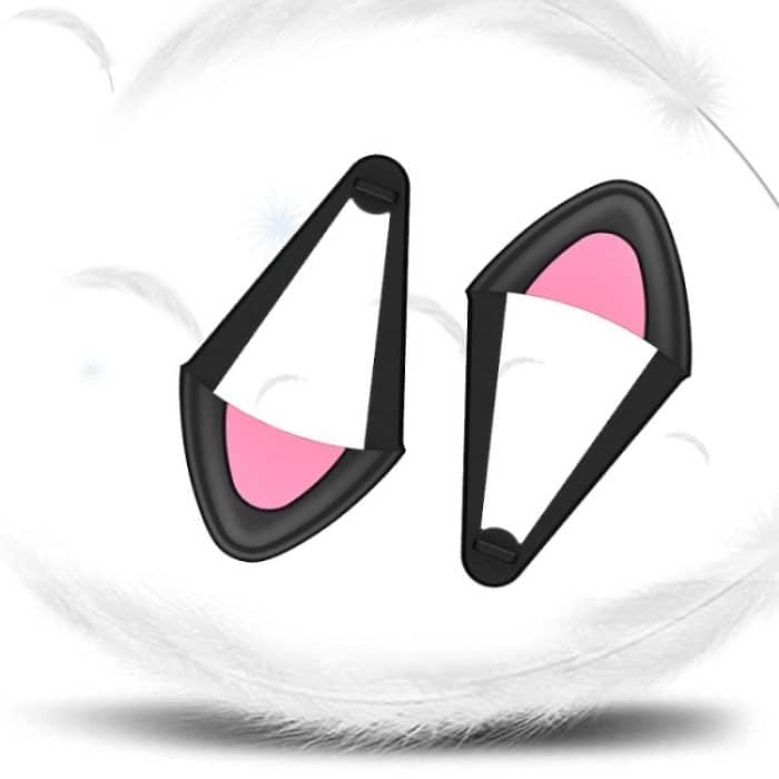 T6 Niedliche Katzenohren-Dekoration für Kopfhörer, Black, White – Bild 3