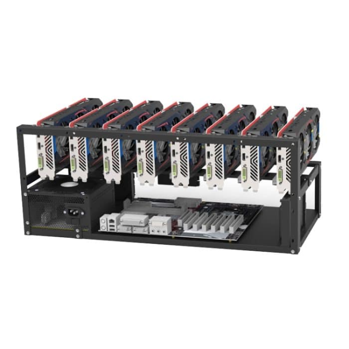 GR-8K605 Offenes Gehäuse, 6 Karten, 8 Karten, feste Halterung – Bild 2