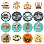 5 Stück Bäckerei Konditorei Cartoon süßer Aufkleber dekorativer Siegelaufkleber, 2.5cm / 1 Inch – Bild 5