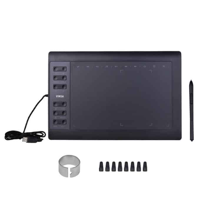 VINSA VIN1060PLUS Handmalerei-Digitaltafel, Stil:, Package 1, Package 2, Package 3, Package 4 – Bild 1