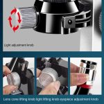 HD 1200 Mal Mikroskop Kinder Lernspielzeug, Black, Pink, Light Blue – Bild 6