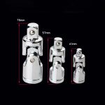 Um 360 Grad drehbares Hülsengelenk, 5 PCS 1/4 inch, 5 PCS 3/8 inch, 5 PCS 1/2 inch, 3 PCS / Set – Bild 3