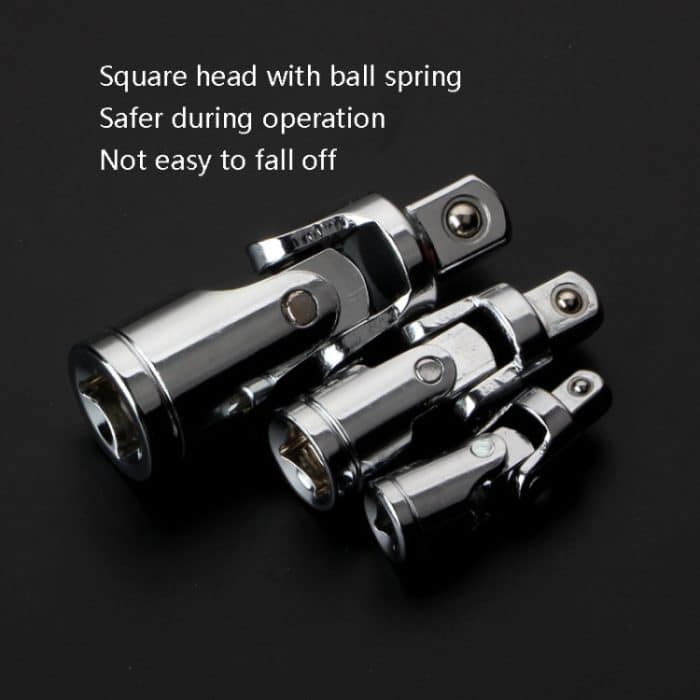 Um 360 Grad drehbares Hülsengelenk, 5 PCS 1/4 inch, 5 PCS 3/8 inch, 5 PCS 1/2 inch, 3 PCS / Set – Bild 6