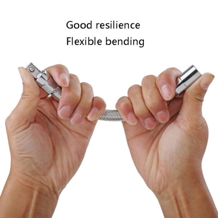 DT190TJG Universal-Ratschenschlüssel mit weichem Schaft und verlängerter Federstange, 1/4 inch, 3/8 inch, 1/2 inch, 3 in 1 Set – Bild 2