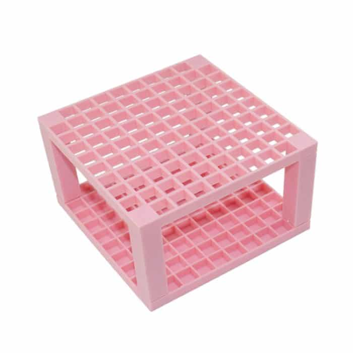 TBD0601965601A.jpg Multifunktionaler Aquarell-Ölstift, quadratischer Stifthalter mit 96 Löchern, Pink, Black, Grey – Bild 1