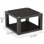 Multifunktionaler Aquarell-Ölstift, quadratischer Stifthalter mit 96 Löchern, Pink, Black, Grey – Bild 3