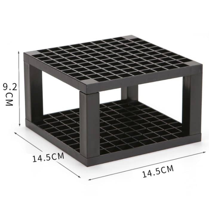 Multifunktionaler Aquarell-Ölstift, quadratischer Stifthalter mit 96 Löchern, Pink, Black, Grey – Bild 3