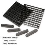 Multifunktionaler Aquarell-Ölstift, quadratischer Stifthalter mit 96 Löchern, Pink, Black, Grey – Bild 4