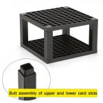 Multifunktionaler Aquarell-Ölstift, quadratischer Stifthalter mit 96 Löchern, Pink, Black, Grey – Bild 5