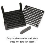 Multifunktionaler Aquarell-Ölstift, quadratischer Stifthalter mit 96 Löchern, Pink, Black, Grey – Bild 6