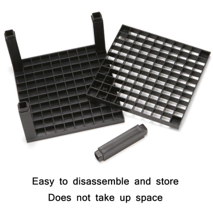 Multifunktionaler Aquarell-Ölstift, quadratischer Stifthalter mit 96 Löchern, Pink, Black, Grey – Bild 6