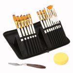 15-teiliges Ölgemälde-Stift-Set + Planentasche mit Spachtelschwamm, 15 PCS/Set Pen Set