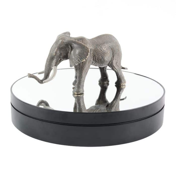 TBD0601969501A.jpg 25 cm einstellbare Geschwindigkeit, elektrisch drehbarer Display-Ständer, Videoaufnahme-Requisiten, Plattenspieler, Black Mirror, White Mirror, Golden Mirror, Silver Mirror – Bild 1