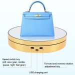 25 cm einstellbare Geschwindigkeit, elektrisch drehbarer Display-Ständer, Videoaufnahme-Requisiten, Plattenspieler, Black Mirror, White Mirror, Golden Mirror, Silver Mirror – Bild 6