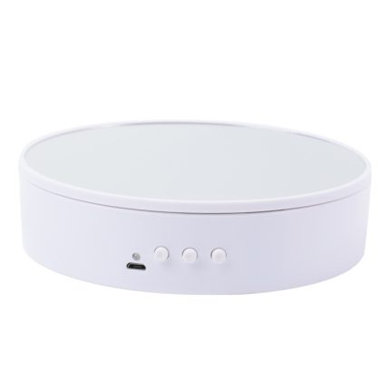 15 cm drehbarer Präsentationsständer mit einstellbarer Geschwindigkeit, White Mirror, Black Mirror, White Velvet, Black Velvet