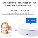 15 cm drehbarer Präsentationsständer mit einstellbarer Geschwindigkeit, White Mirror, Black Mirror, White Velvet, Black Velvet – Bild 6