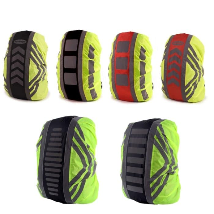 Regenschutz mit leuchtendem Muster für Outdoor-Rucksäcke, S 20-28L, M 30-40L, L 45-55L – Bild 2