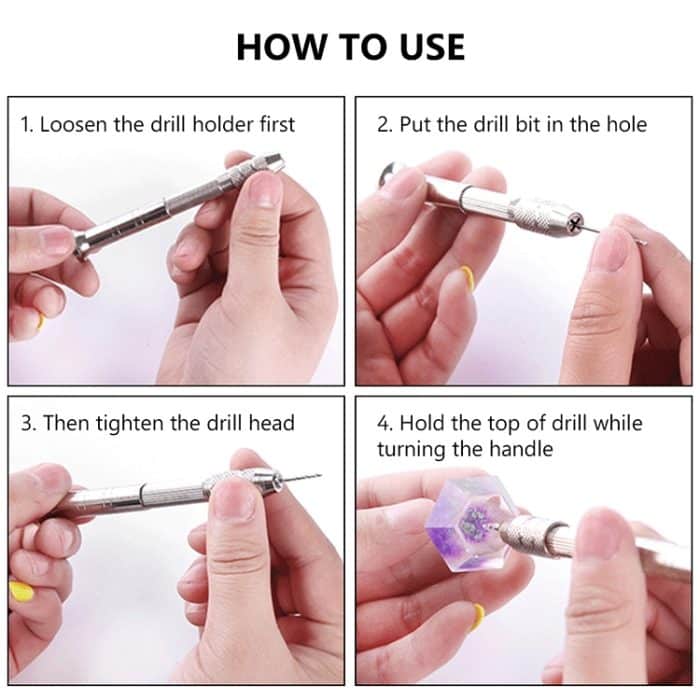 Handbohrer aus Aluminiumlegierung, Drill, Steel Pick, Double-ended Steel Pick, Steel Pick + 10 Drills, Double-ended Steel Pick + 10 Drills, Hand Twist Drill, Steel Pick + Holder + 10 Drills, Double-ended Steel Pick + Holder + 10 Drills... – Bild 5