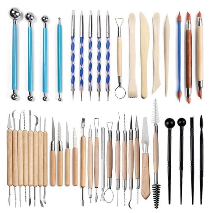 43 in 1 Clay Tool-Kombination mit Aufbewahrungstasche – Bild 2