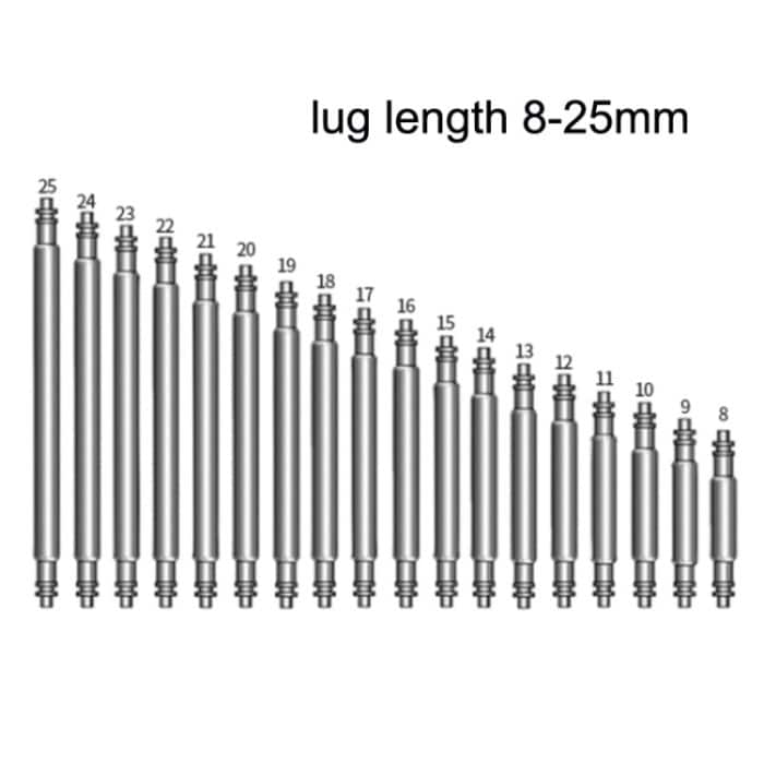 8–25 mm Armband-Verbindungswelle, Edelstahl-Uhrenfedersteg, 144 PCS / Set, 270 PCS / Set, 360 PCS / Set with Ear Batch – Bild 2