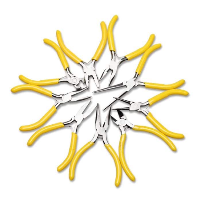 4 Stück XBQ1001 Multifunktions-Handzange, Stil:, 5 Inch Sharp Mouth, Needle Mouth, Steel Wire, Arc Mouth, Top, Tangent, Cast Iron Sharp Mouth – Bild 3