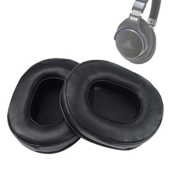 1 Paar Schaumstoff-Ohrenschützer für Audio-Technica ATH-M50 / M40 / M50X / MSR7, Sheepskin-Black, Goatskin-Brown, Sheepskin-Khaki, Goatskin-Black – Bild 1
