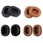 1 Paar Schaumstoff-Ohrenschützer für Audio-Technica ATH-M50 / M40 / M50X / MSR7, Sheepskin-Black, Goatskin-Brown, Sheepskin-Khaki, Goatskin-Black – Bild 2