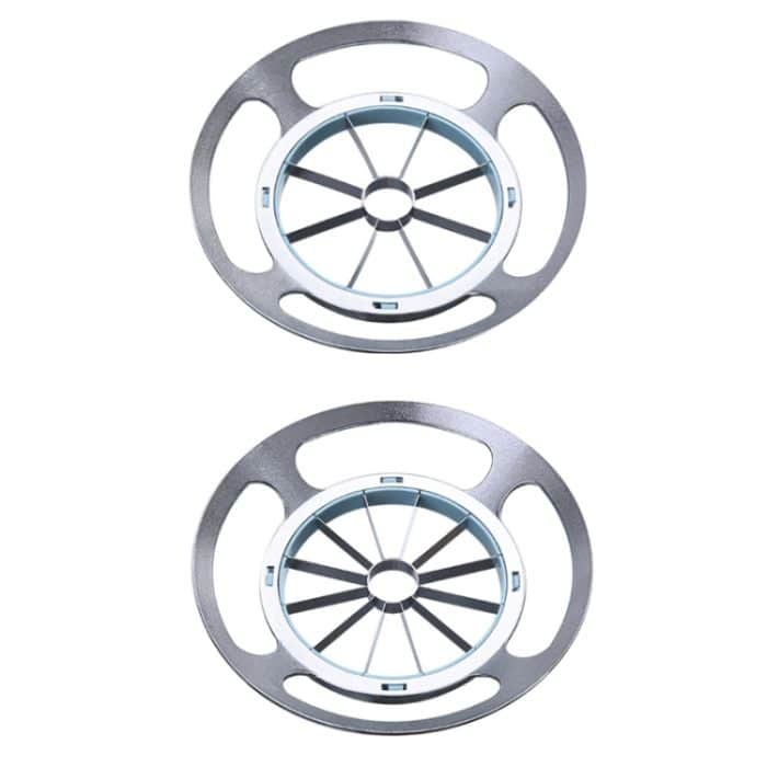 Runder Apfelschneider, Fruchtteiler aus Edelstahl, 8 Cut (Blue), 12 Cuts (Blue) – Bild 6