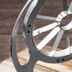 Runder Apfelschneider, Fruchtteiler aus Edelstahl, 8 Cut (Blue), 12 Cuts (Blue) – Bild 2